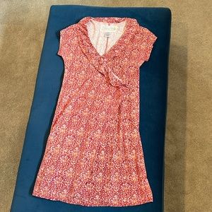Organic cotton Adventura faux-wrap dress size M